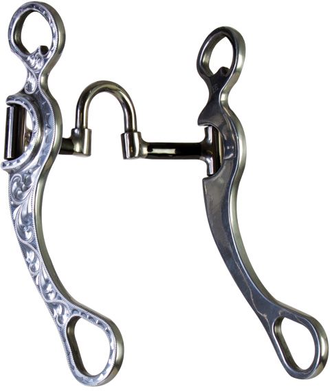 Mors Snaffle Verrouillé Moon Shank Avec Perles En Laiton - Neuf, Sans Marque