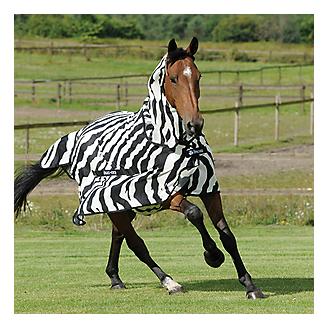 Busse Deluxe Zebra Fly Detachable Neck Full Tail Flap 4'9"-7'3" FREE DELIVERY 