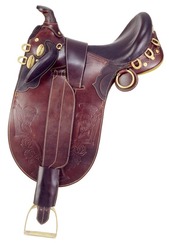 Stockman Bush Rider Saddle Pkg w Horn Wide Seat 17