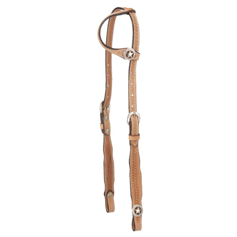 Royal King Square Cheek Single Ear Headstall Light