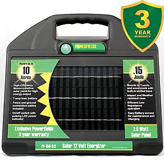 Powerfields 12V 10 Acre Solar Energizer .15 Joules