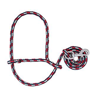 Sheep Lamb and Goat Adjustable Halter with snap Lead black w//multi Showing Sheep