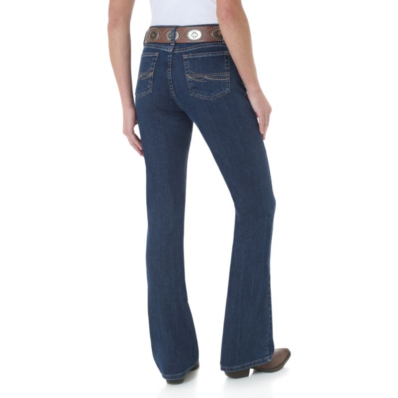 wrangler boot cut high rise jeans