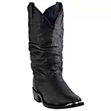 Dingo Mens Amsterdam Rnd Slouch Blk Boots