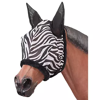 Tough 1 Horse Size Purple Zebra Print Fly Mask horse tack equine