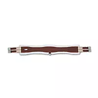 EquiRoyal Leather/Elastic Girth Extension - Brown