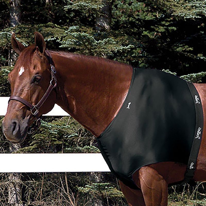 Large Horse Mane Saver Slinky Lycra Hood Braid and Shoulder Guard w/ Zipper 