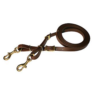 Circle Y Adjustable Leather Trail Reins Snap Ends W Water Tie 