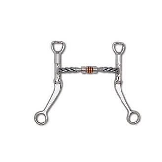 Blue Sweet Iron Western Dee Snaffle Bit with Copper Inserts *SAME DAY DISPATCH* 