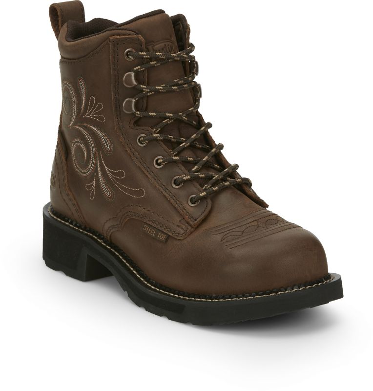 justin boots safety toe