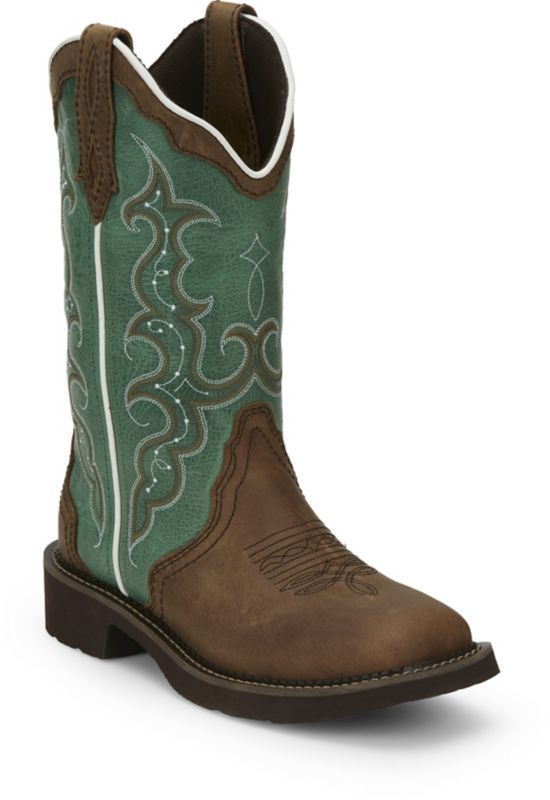 justin womens steel toe boots