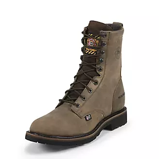 Justin Mens WorkerII Lacer Steel Work Boot