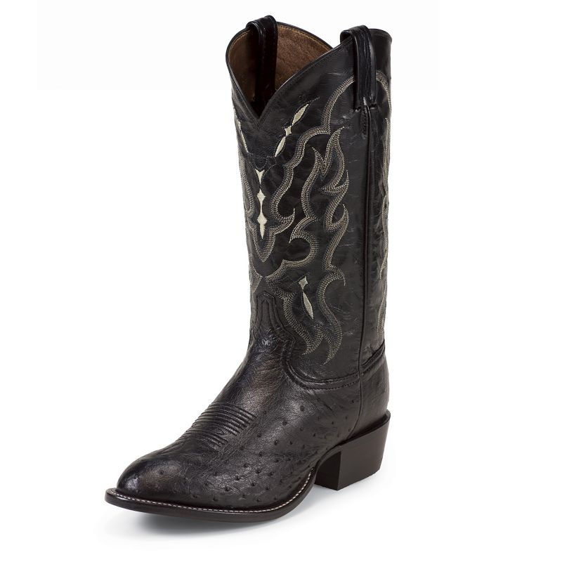 Tony Lama Bonham 13 Inch Embroidered Round Toe Cowboy Boots