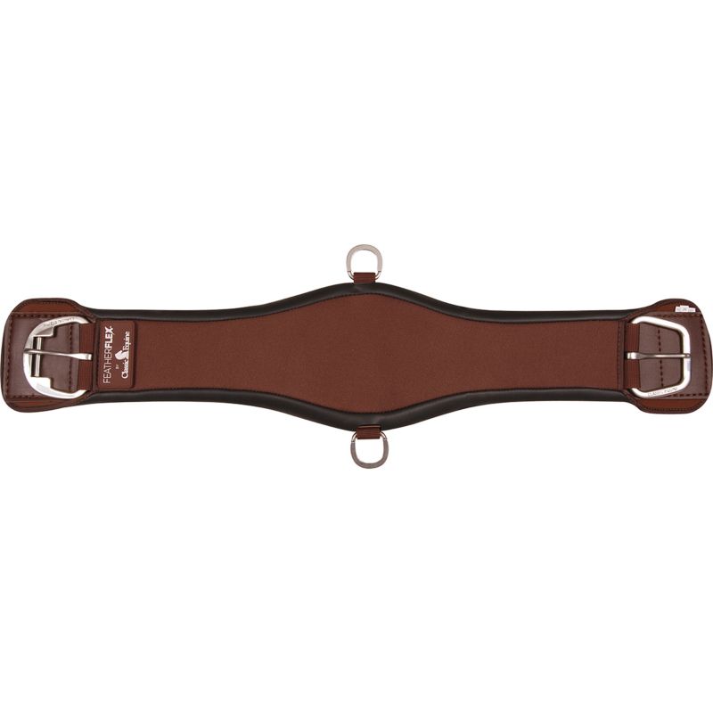 Classic Equine Feather Flex Roper Cinch 28in Brown