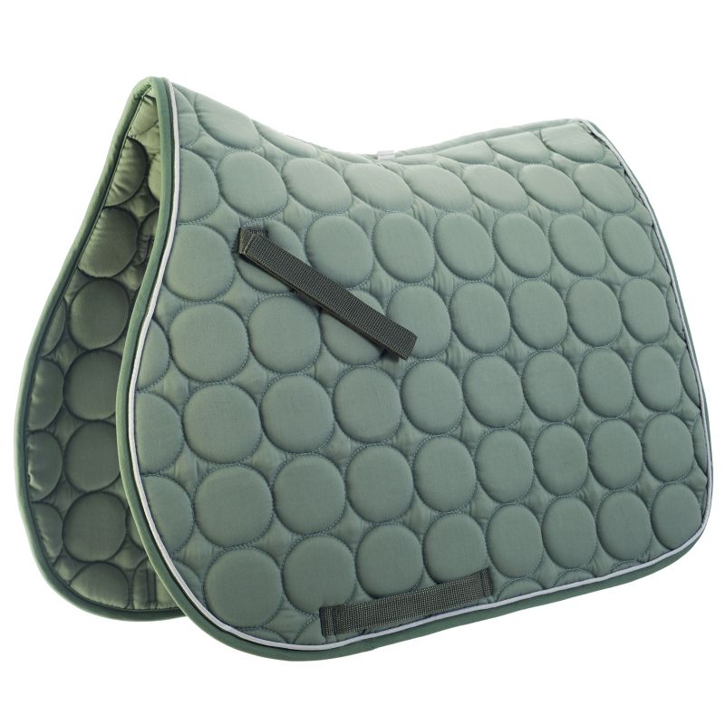 Roma Circle Quilt AP Saddle Pad Mint/White/Green