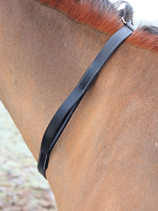 4233BLKPNY/COB Tapestry Neck Strap Pony/Cob Black sku 4233BLKPNY/COB