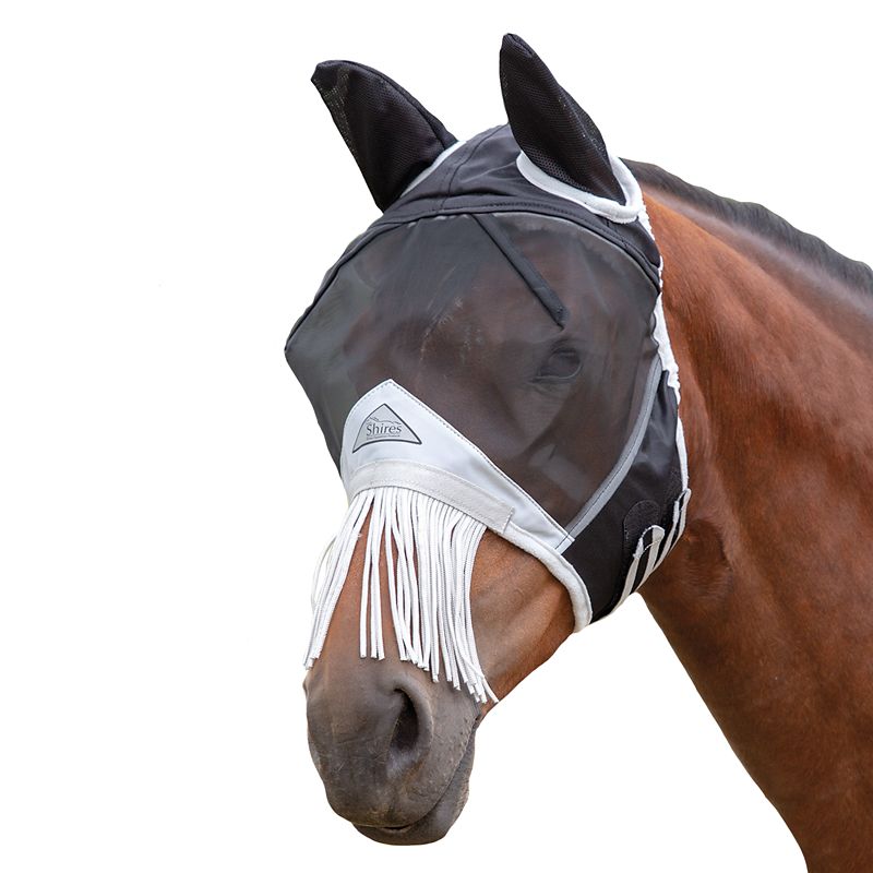 Fine Mesh Fly Mask with Fringe Ears