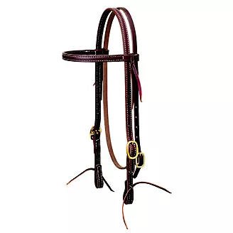 Weaver Working Cowboy Browband Headstall w/Brass