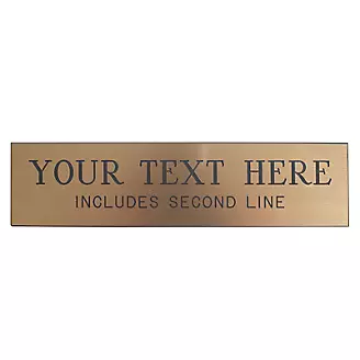 Personalized Stall Plate Metallic Look