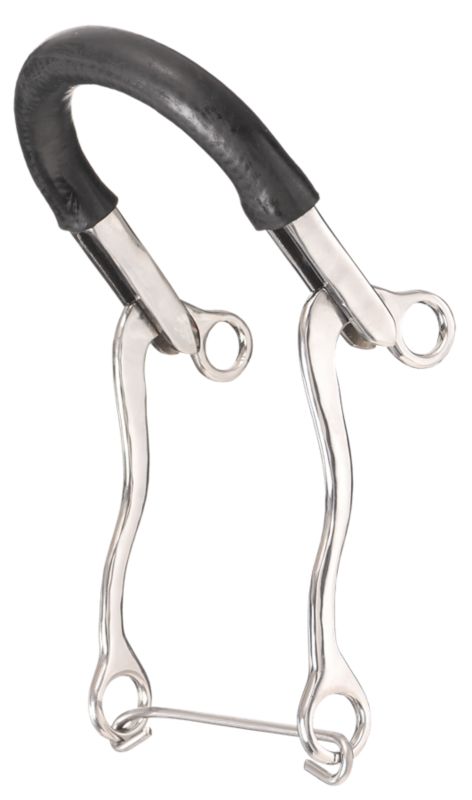 25099-0-0 Kelly Silver Star Mini Hackamore w/Rubber Tubing sku 25099-0-0