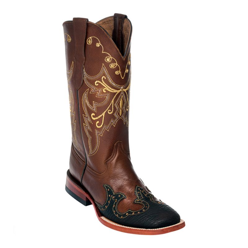 Ferrini Ladies Roan Square Toe Boots 8 Brn -  FERRINI USA INC, 8129310080B