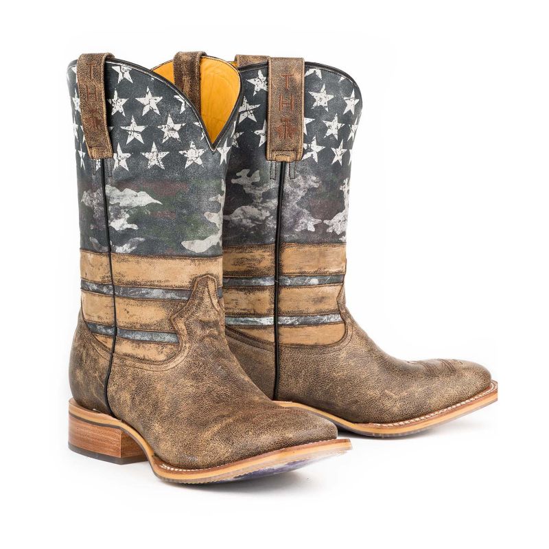 mens square toe western boots