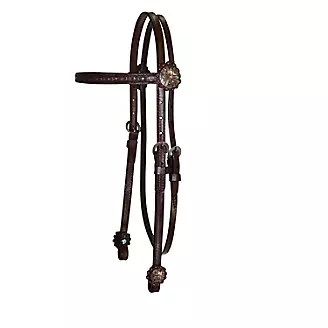 Circle Y Ant Copper 5/8in Browband Headstall