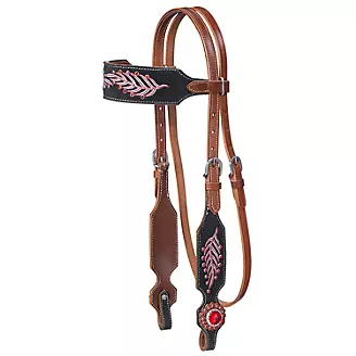 Tough1 Lucy Browband Headstall with Fringe