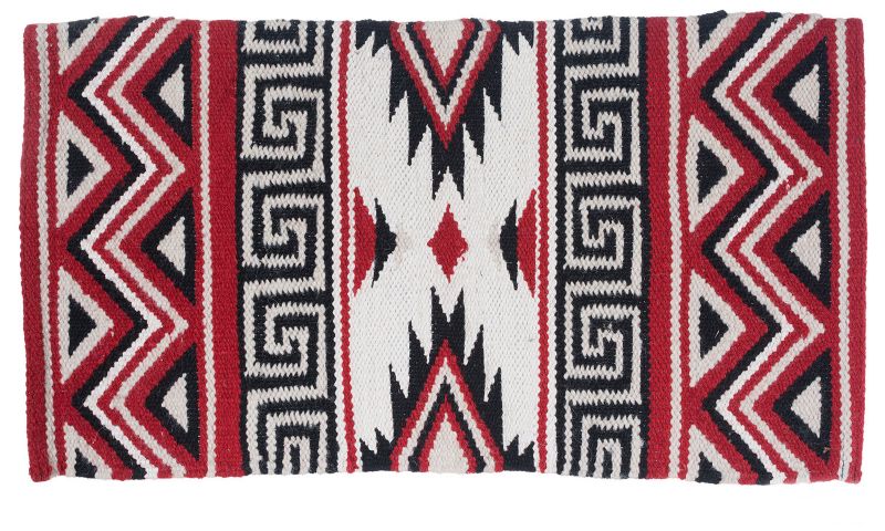 Tough1 Mayan Wool Saddle Blanket Red -  JT International, 35-9050-435-0