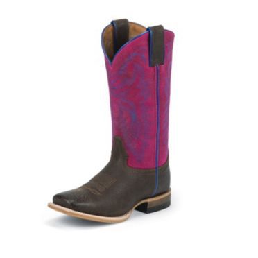 justin pink cowboy boots