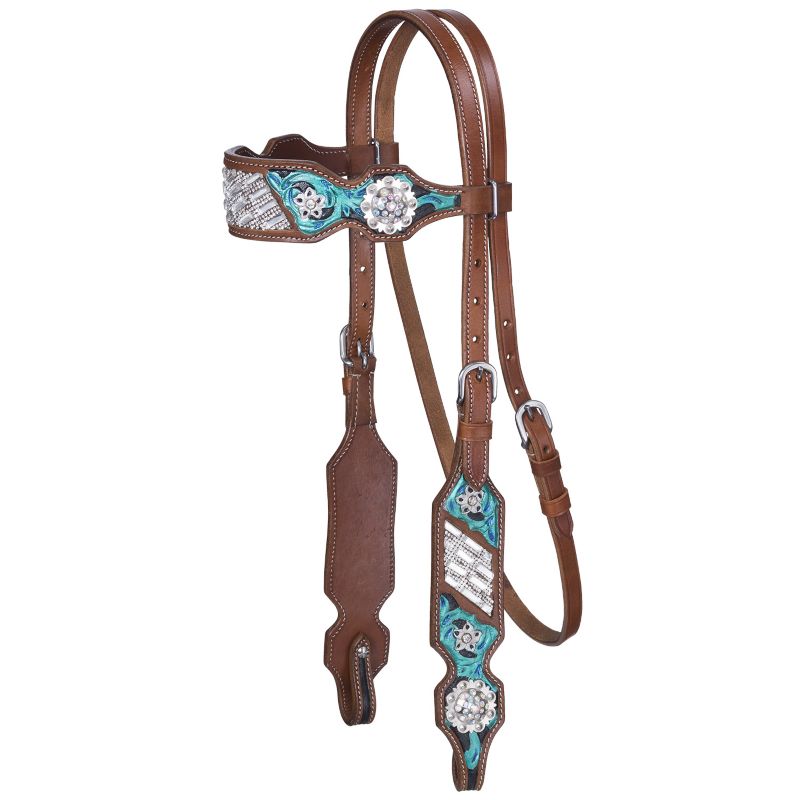 Silver Royal Ashton Browband Headstall