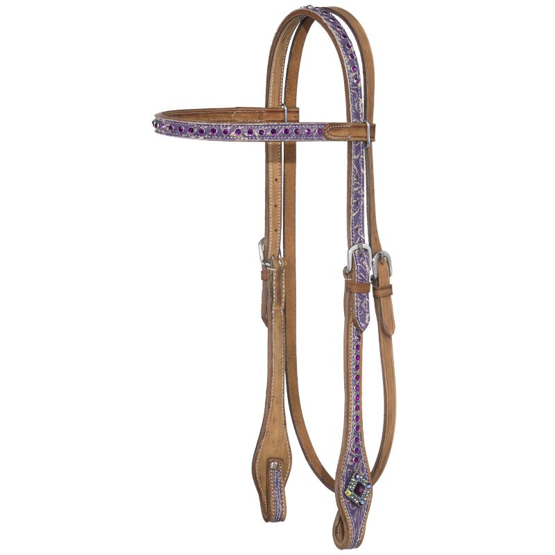 Tough1 Sweet Pea Browband Headstall w/Fringe