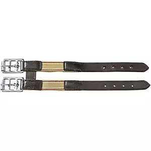 EquiRoyal Leather/Elastic Girth Extension - Brown