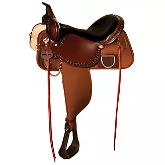 AUSTRALIAN OUTRIDER COLLECTION LEATHER HALTER/BRIDLE COMBO FULL - BROWN
