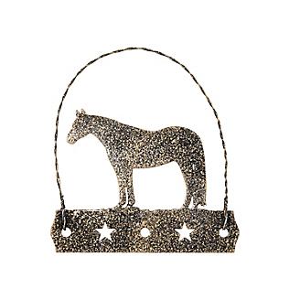Equine Motif Glitter Ornament