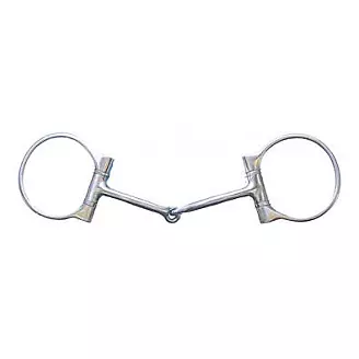 FG SS Brushed Dee Snaffle - 5 inch Curved Mouth