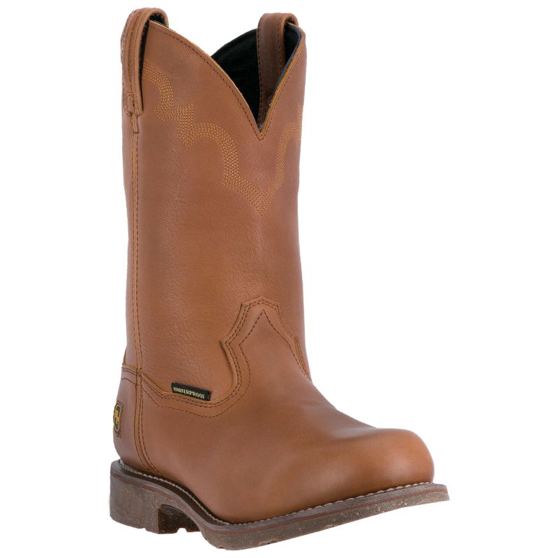 Dan Post Mens Blayde Waterproof Slip Resistant Block Heel Work Boots, 10 Medium, Brown