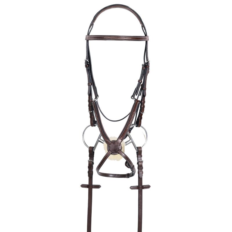 Ovation RCS Fancy Raised Padded Fig 8 Bridle Horse