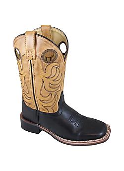 Smoky Mountain Kids Jesse Sq Toe Boots 9C Brown 