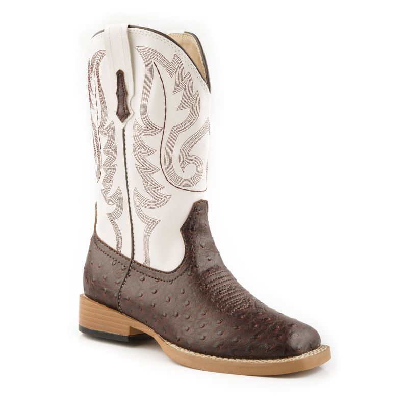 white square toe boots