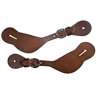 Circle Y Harness Leather Mens Shaped Spur Straps
