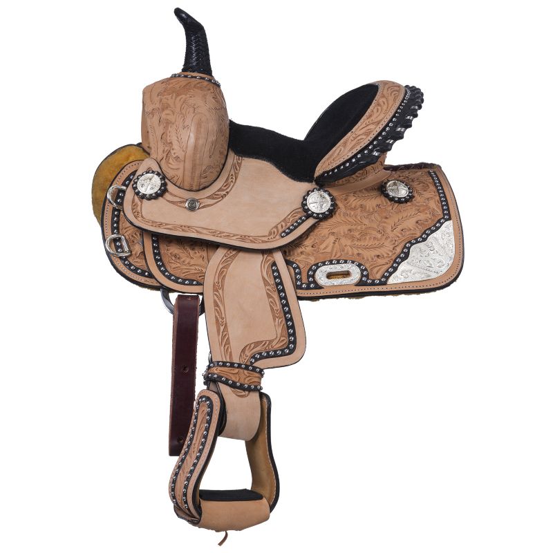 Silver Royal Burn the Breeze Mini Barrel Saddle