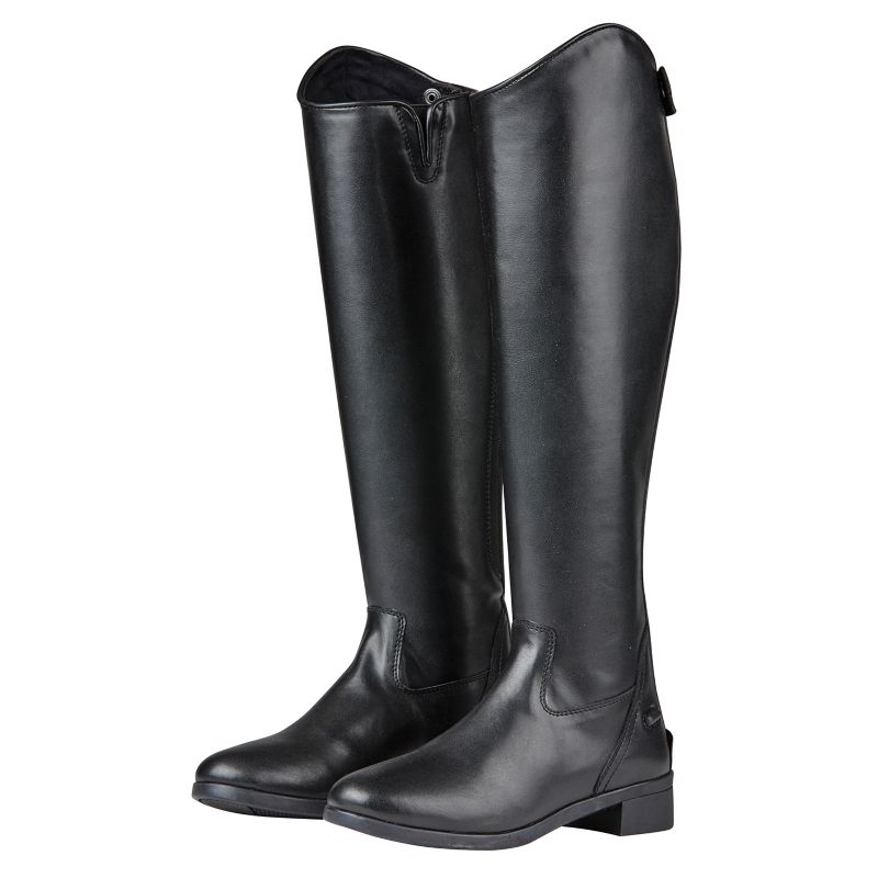 ladies black leather dress boots