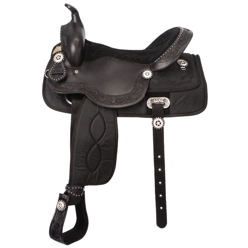 Eclipse by Tough1 Pro Trail Saddle 13in Black