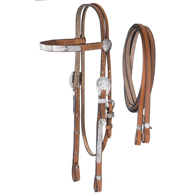 King Series McCoy w/Silver Headstall/Reins Md O