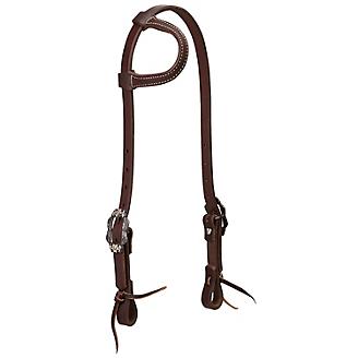 WEAVER LEATHER CURB STRAP GOLDEN BROWN BIT WESTERN HORSE WORKING TACK 