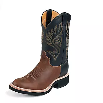 Justin Mens Westerner Round Toe Boots