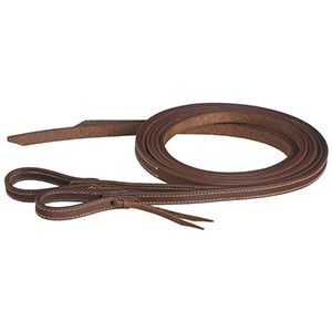 Tough1 5/8in x 8ft Dbl/Stich Harness Split Reins