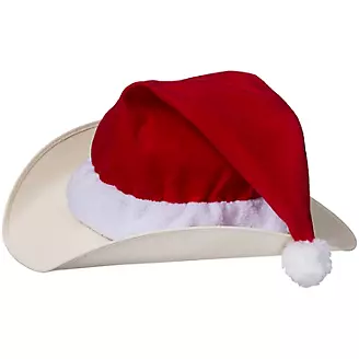 Holiday Santa Hat Helmet Cover