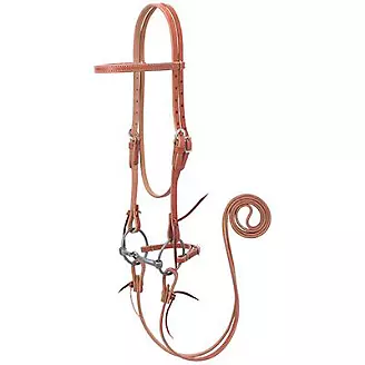Weaver Leather Canyon Rose Ring Snaffle Bridle